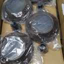 GIGALUMI 8 Pack Solar Pathway Lights, Solar Garden Lights Outdoor Warm White, Waterproof Led Path Lights for Yard, Patio, Landscape, Walkway (Brown)