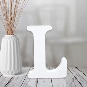 Amazon.com: AOCEAN 4 Inch White Wood Letters Unfinished Wood Letters for Wall Decor Decorative Standing Letters Slices Sign Board Decoration for Craft Home Party Projects (L) : Arts, Crafts & Sewing