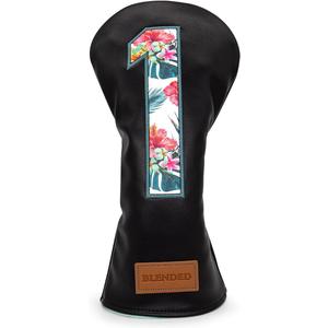 Golf Club Covers Black Putter Cover Driver Covers Fairway Wood Headcover Hybrid Covers 3 Wood Headcovers Leather Mallte Putter Cover Golf Headcover for All Brand