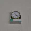Equity 5" Silent Sweeping Quartz Metal Alarm Clock-Light Green (Model 20090)