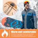 NUOBESTY Handwoven Nose Warmer Breathable Nose Cover for Men Women Antifreeze Nasal Mask to Keep Warm During Skiing Running and Outdoor Activities Grey