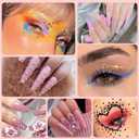 Canvalite 25000Pcs Resin Jelly Rhinestones for Crafting, Clear Flatback Gems, Bedazzling Crystal with 5Pcs 2.5g B7000 Jewelry Glues and Tweezers and Dotting Pen for DIY Crafts Clothing Shoes Nail Art