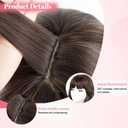 Sakuraaa Hair Toppers for Women with Thinning Hair 18inch Toppers With 6.56.5 Large Base Long wavy Layered Premium Synthetic Hair Pieces (H2/426)