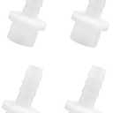 4Pcs Plastic Hose Barb Fitting 3/8" Barb - 1/2" NPT Male Thread Adapter Union Pipe Fitting