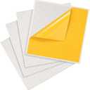 Peel-and-Stick Baseplates - Self Adhesive Building Brick Plates - Compatible with All Major Brands - 4 Pack - 10 inch x 10 inch (White)