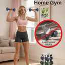 Compact Dumbbell Rack Stand – Space-Saving Weight Rack for Home Gym, Sturdy Weight Holder for Dumbbells, Small Weight Rack for Women’s Weights & Free Weight Storage (Dumbbells Not Included) (White, 5-Tier)