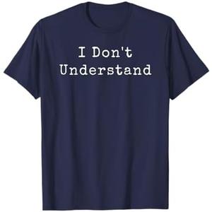 I Don't Understand - Sherlock Holmes and Watson T-Shirt XL (Blue)
