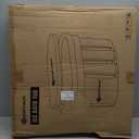 Yesker 110 Gal Oval Ice Bath Tub with Air Ring, Portable Multi-Layered Cold Plunge Tub with Lid for Athletes, Foldable and Inflatable, One Person Hot Bathtub at Gym, Yard, Home, Outdoors Use (Black)