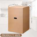 Fullhawl 6 Pack Large Moving Boxes with Handles 18 x 18 x 28 Inches Kitchen Corrugated Moving Boxes Double Wall Heavy Duty Cardboard Packing Box for Packing Shipping Mailing Garage Storage