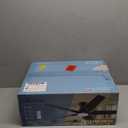 52 Inch Ceiling Fans with Lights and Remote, Brushed Nickel Flush Mount Low Profile Ceiling Fan for Bedroom, Living Room, Patio, Dimmable 6 Speeds Noiseless, ETL Listed