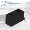 2-Pack Heavy Duty Rubber Bumper Blocks Industrial Dock Buffers 6x3x3 Perfect for Truck Rear, Chassis, Flatbed Trailers, Reefer, Boat, Marinas & etc 4502-1276