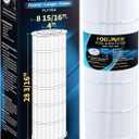 POOLPURE PLF175A Pool Filter Replaces Hayward C1750, CX1750RE, PA175, Ultral-B4, Unicel C-8417, Filbur FC-1294, Sta-Rite PXC175, 817-0175P, L x OD: 28 3/16" x8 15/16", 175 sq.ft Cartridge