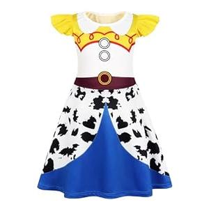 Sukyfecde Cowgirl Costume Girls Toddler Princess Dress up Birthday Outfits Halloween Role Play Clothes 5t Yellow