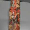 2 PCS Artificial Faux Fall Hanging Flowers Plants for Outdoor,Fake Silk Morning Glory with Eucalyptus UV Resistant Mums for Wall Home Porch Patio Balcony Yard Indoor Decor (Fall Orange+Light Orange)