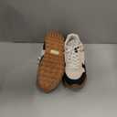 LUCKY STEP Women's Platform Canvas Sneaker Casual Lace-up Stylish Tennis Running Retro Classic Trainers Walking Fashion Sneakers (9, Beige/Black)