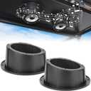 KEMIMOTO 2PCS Angled Speaker Enclosures Boxes Pods, Universal for 6.5" Speakers Compatible with UTVs, RVs, Cars, Boats, Trunks, Trailers for 9.56 Inch Surface Mount (Black)