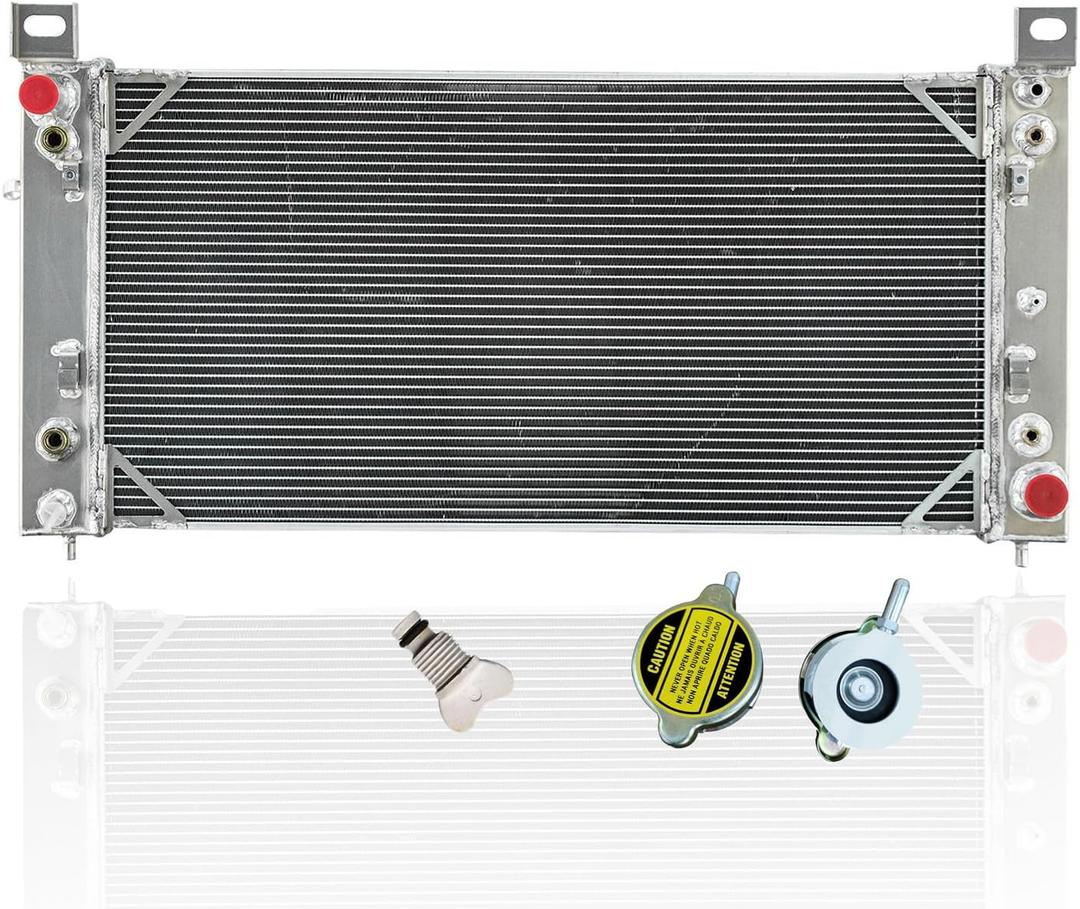 3Row Aluminum Radiator Fit for 1999-2014 Chevy Silverado GMC Sierra 1500 2500 3500 Tahoe Yukon AT for Cadillac Escalade ESV