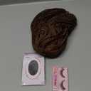 Czrleaty Knotless Braided Wigs for Black Women Heat Resistant Fiber Soft Synthetic Short Bob Box Braided Wig with Bangs African American Braided Wigs (10 inches, Brown)