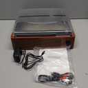 Vinyl Record Player Turntable with Built-in Bluetooth Receiver & 2 Stereo Speakers, 3 Speed 3 Size Portable Retro Record Player for Entertainment and Home Decoration (Orange)