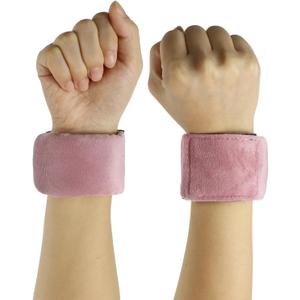 Sensory Weighted Bracelets Breathable Weighted Focus Bracelets (2 Pack) - Adjustable Sensory Wristbands for Enhanced Concentration & Comfort (Pink)