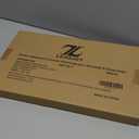 LANEJOY Metal Expandable Cabinet Shelf Organizer, Set of 2 Stackable Shelves for Pantry, Storage Countertop Shelf for Kitchen Counter, White, 17" L X 10" D X 6.3" H