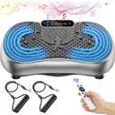 Vibration Plate Exercise Machine, 180 Speed Levels Vibration Plate for Lymphatic Drainage, Whole Body Workout Vibrating Fitness Platform, Effective for Weight Loss, Shaping, Toning & Wellness