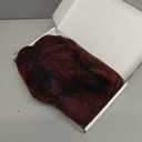 Long Wavy Wine Red Wig with Bang 28 Inch Burgundy Hair Synthetic Heat Resistant Wig Natural Maroon Dark Red Hair Heat Resistant Wigs for Women Daily Party Use