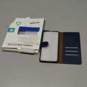 SUANPOT for Samsung Galaxy S24 FE Wallet case with RFID Blocking Credit Card Holder,Flip Book PU Leather Protective Cover Women Men for Samsung S24 FE Phone case Blue