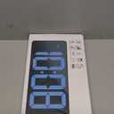 Large Digital Wall Clock with Remote Control 17.2" LED Large Display Timer with Temperature Date Week Auto DST Adjustable Brightness, Big Wall Alarm Clock for Living Room Office Garage Gym Seniors