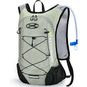 Lightweight Hydration Backpack, Running Backpack with 2L Water Bladder, Hydro Water Daypack for Cycling Hiking Rave for Men Women