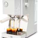 Gevi Commercial Espresso Machine 20Bar with Smart OPV Coffee Makers, Milk Frother & 58mm Portafilter, Dual Display Stainless Steel Cappuccino Maker for Home, Great Gift (9.05W*15.55D*14.17H inch)