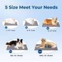 ZOMISIA Large Dog Heating Pad 35x24 Inch - 11 Adjustable Temperature and 25 Timer Options, Heated Dog Bed Indoor Waterproof with Chew-Resistant Cord for Large Dogs