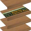 Wire Rack Covers for Shelves, Premium Engineered Wood Wire Shelf Covers for Pantry, Closet(4pcs, 24" W x 16" D), 24"W16"D