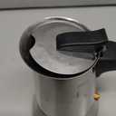2 Cup Stovetop Espresso Maker Stainless Steel Moka Pot Stove Top Percolator Italian Coffee Makers Capable Mocha Greca Machine Cafe Classic Induction Cookers for Home and Camping 100ml 3.3oz