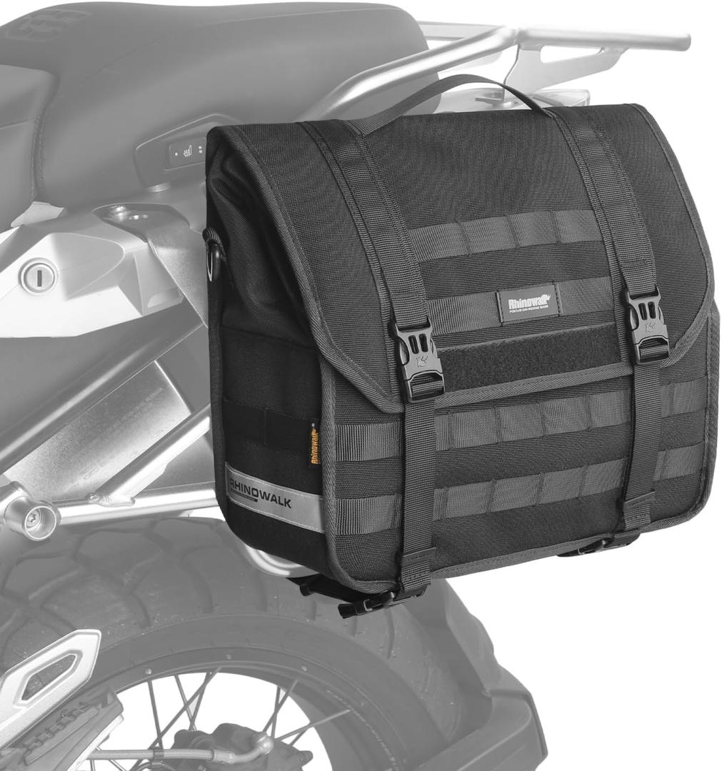 HUNTVP Motorcycle Tail Bag Side Pannier Bag Motorcycles Luggage Bag Multifunctional Portable Shoulder Bag Waterproof Motorcycle Tail Saddlebag Quick Release