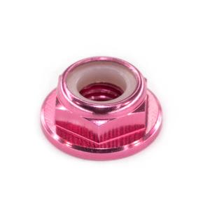 30pcs FPV M5 Nuts CW Self-Locking Lock Nuts Flanged Nylon Insert Aluminum Alloy for FPV Parts Quadcopter Motor Prop Adapter RC Racing Drone, Pink