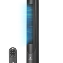 Antarctic Star T42 Tower Fan, 42 Inch DC Brushless Motor Bladeless Oscillating Fan with Remote, 6 Speeds & 4 Modes,LED Display, 9H Timer, Quiet Floor Standing Fan for Bedroom Living Room Office, Black