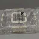 Deviled Egg Containers with Lid, 2 Pack Thick Clear Plastic Deviled Carrier with Handle Storage 48 Eggs, Stackable Egg Holder Portable Tray Platter for Fridge, Travel, Party-White