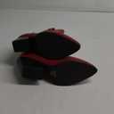 Soda BLAZING ~ Women Western Bootie Pointe Toe with Low Heel  (10, Fire Red Pu)