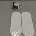 2PCS Water Absorbing Stone Tray, Fast Drying Diatomite Stone Sink Tray, Water Absorbent Diatomite Coasters, Stones Soap Trays for Kitchen Sink, Bathroom Counter Hand Soap Dish & Holders (2pcs 2110cm White Oval)