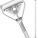 Commercial Mop Handle Heavy Duty,59" Industrial Metal Mop Stick Replacement for Home, Garage, Office, Workshop, Warehouse Floor Cleaning
