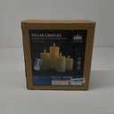 Ivory Flameless Candles with Remote and Timer, Real Wax Made LED Pillar Candles Battery Operated with 3D Flickering Flame - 3" x 4", 3" x 5", 3" x 6" - Set of 3