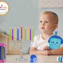 The Dreidel Company 40-Pack Multicolor Hanukkah Candles Menorah Candles Chanukah Candles 44 for All 8 Nights of Chanukah
