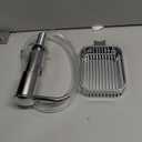 Soap Dispenser for Kitchen Sink with Sponge Holder, Built in Soap Dispenser Pump, Under Counter ABS Pump Head with 38" Extension Tube Kit, Good Suction Power, Chrome