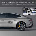 16 x 2 PCS Thin Line Sticker Code 4, American Flag Waterproof Vinyl Decal Police Support Bumper Stickers, Reflective Support Law Enforcement Decal for Car Truck Window Laptop