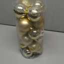 Napzy 24 Count Shatterproof Christmas Ball Ornaments Set, 2.36 Inch Golden Christmas Tree Decorations for Xmas Holiday Party Decor, Wreath and Garland Hanging Balls