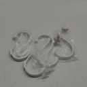 Wall Hooks for Hanging Coat/Backpack - 5.4'' Large 40LBS Heavy Duty Hanger Wall Mount Screw in, for Towel, Closet, Robe, Bag, Outdoor, White 6 Pack