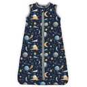 1.0 TOG Toddler Sleep Sack, Wearable Blanket Baby Sleeping Bag with 2-way Safe Zipper, Ultra Soft All Season Sleep Sack for 24-36-48 Months, 1 Pack(Night Sky)