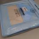 GRANNY SAYS Shoe Organizer for Closet, Fits up to 8 Pairs, 2 Pack Shoe Cubby Storage Containers with Side Mesh Pocket and Flip-Top Lids, Blue (Max Foot Length: 6")