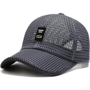 FASHIXD Summer Mesh Baseball Cap for Men Women Trucker Mesh Hat Baseball Hats Outdoor Sports Running hat (One Size, 2-dark Gray)